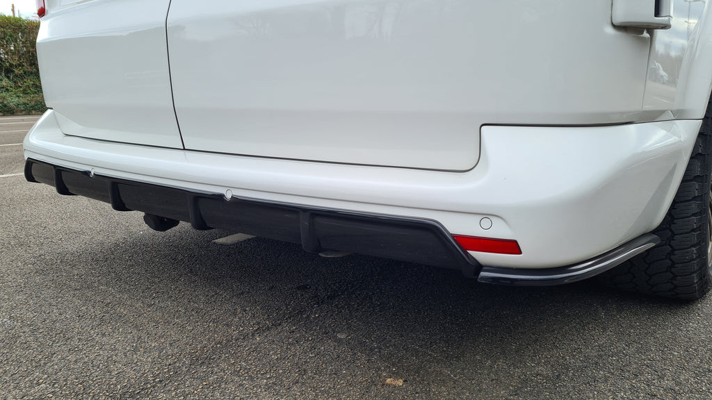 VW T6.1 Barndoor Transporter Rear Bumper Diffuser ES DESIGN ...