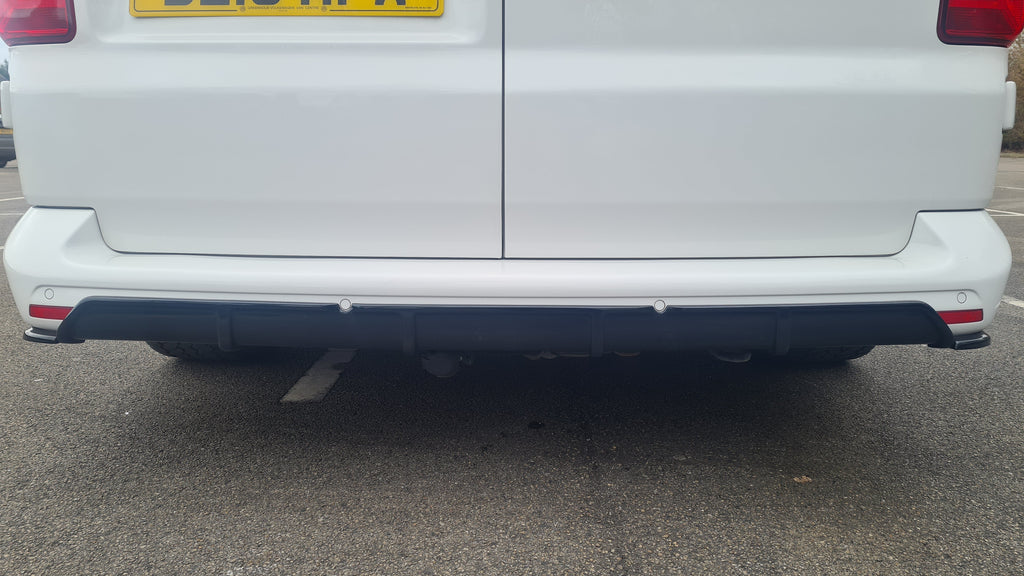 VW T6.1 Barndoor Transporter Rear Bumper Diffuser ES DESIGN ...
