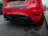 Ford Fiesta Mk7.5 ST Zetec S Rear Aero Splitter / Spats Dual Exit ES DESIGN