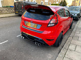 Ford Fiesta Mk7.5 ST Zetec S Rear Aero Splitter / Spats Dual Exit ES DESIGN