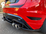 Ford Fiesta Mk7.5 ST Zetec S Rear Aero Splitter / Spats Dual Exit ES DESIGN