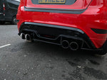 Ford Fiesta Mk7.5 ST Zetec S Rear Aero Splitter / Spats Dual Exit ES DESIGN