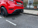 Ford Fiesta Mk7.5 ST Zetec S Rear Aero Splitter / Spats Single Exit ES DESIGN