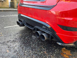 Ford Fiesta Mk7.5 ST Zetec S Rear Diffuser DUAL CUTOUT ES DESIGN